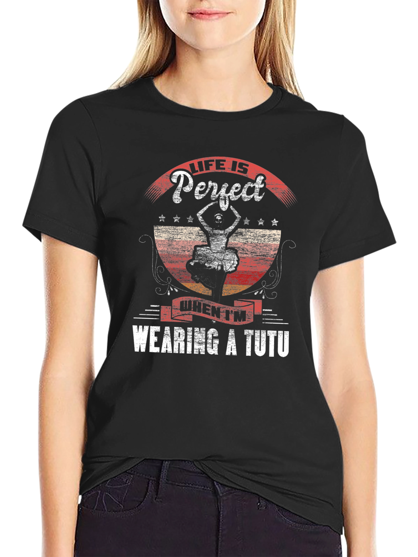 Life is Perfect Tutu Dancer Graphic Tee