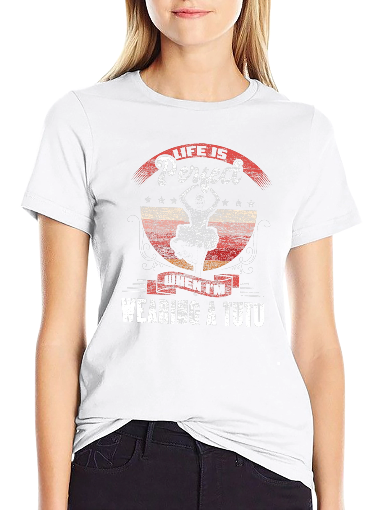 Life is Perfect Tutu Dancer Graphic Tee