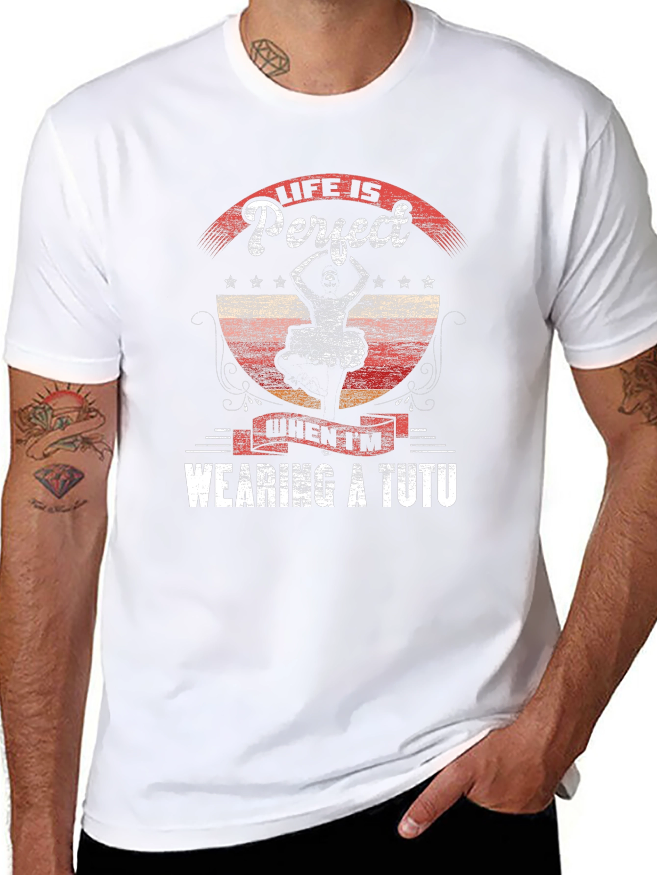 Life is Perfect Tutu Dancer Graphic Tee