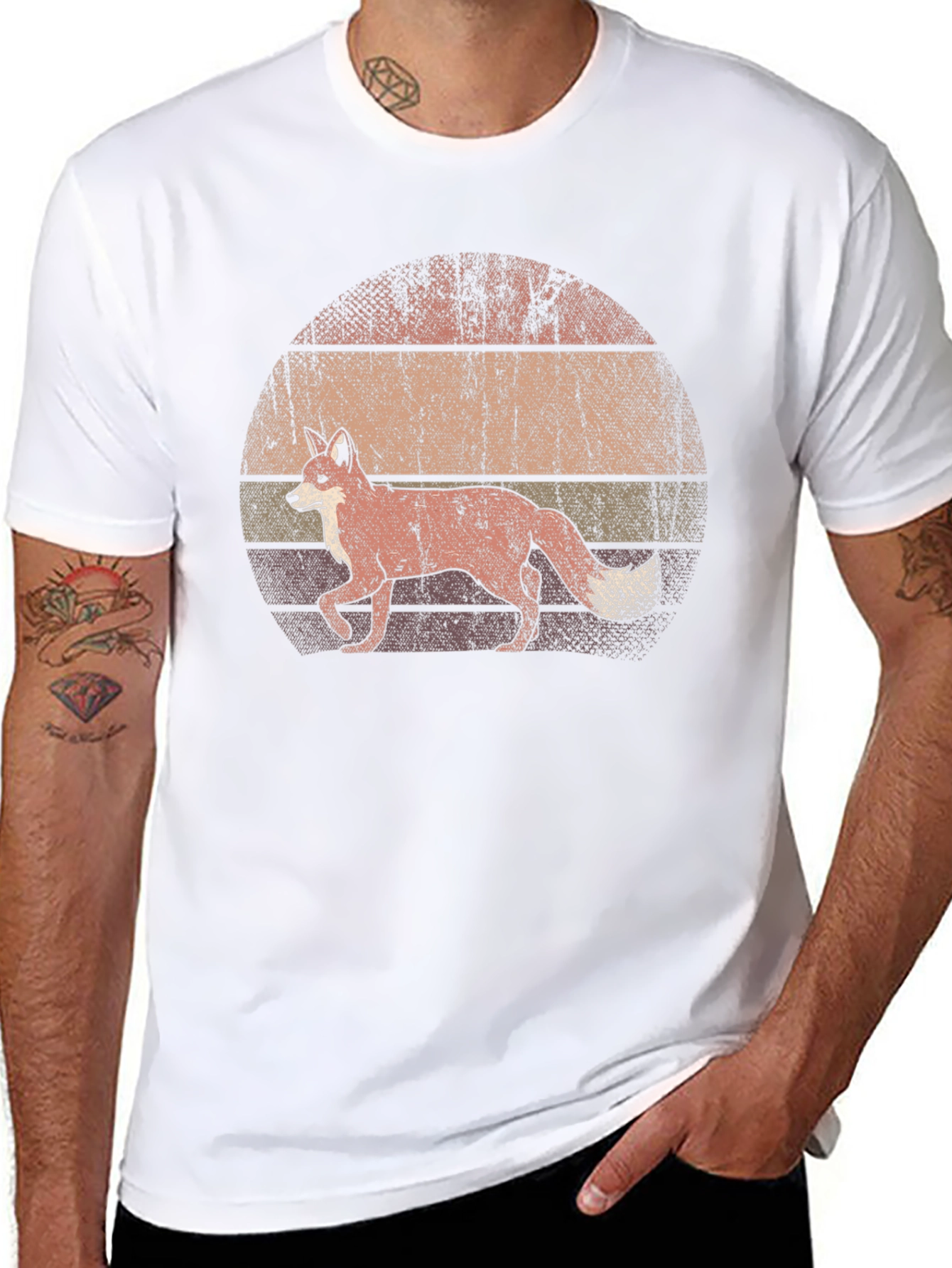 Retro Fox Graphic T-Shirt - Unisex Soft Cotton Tee