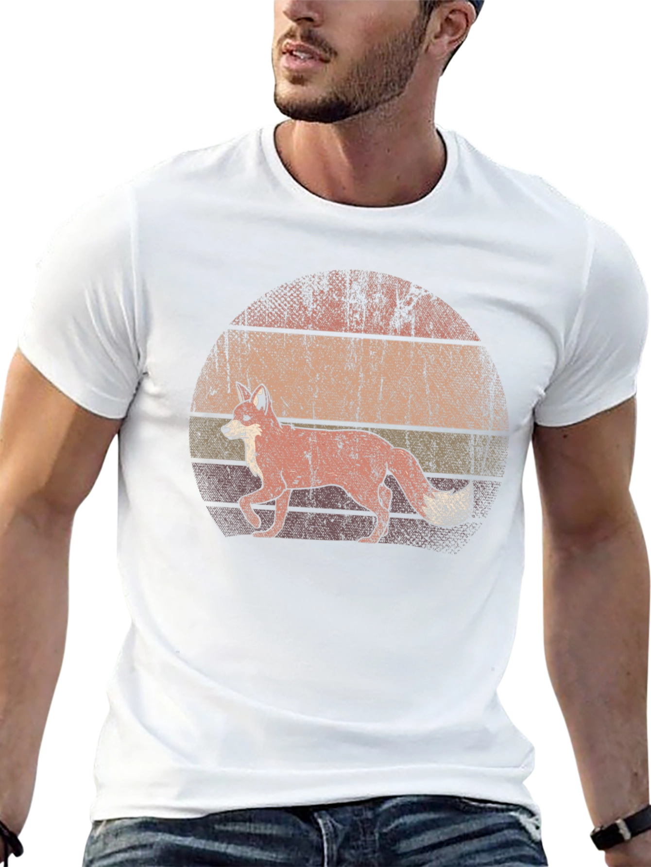 Retro Fox Graphic T-Shirt - Unisex Soft Cotton Tee