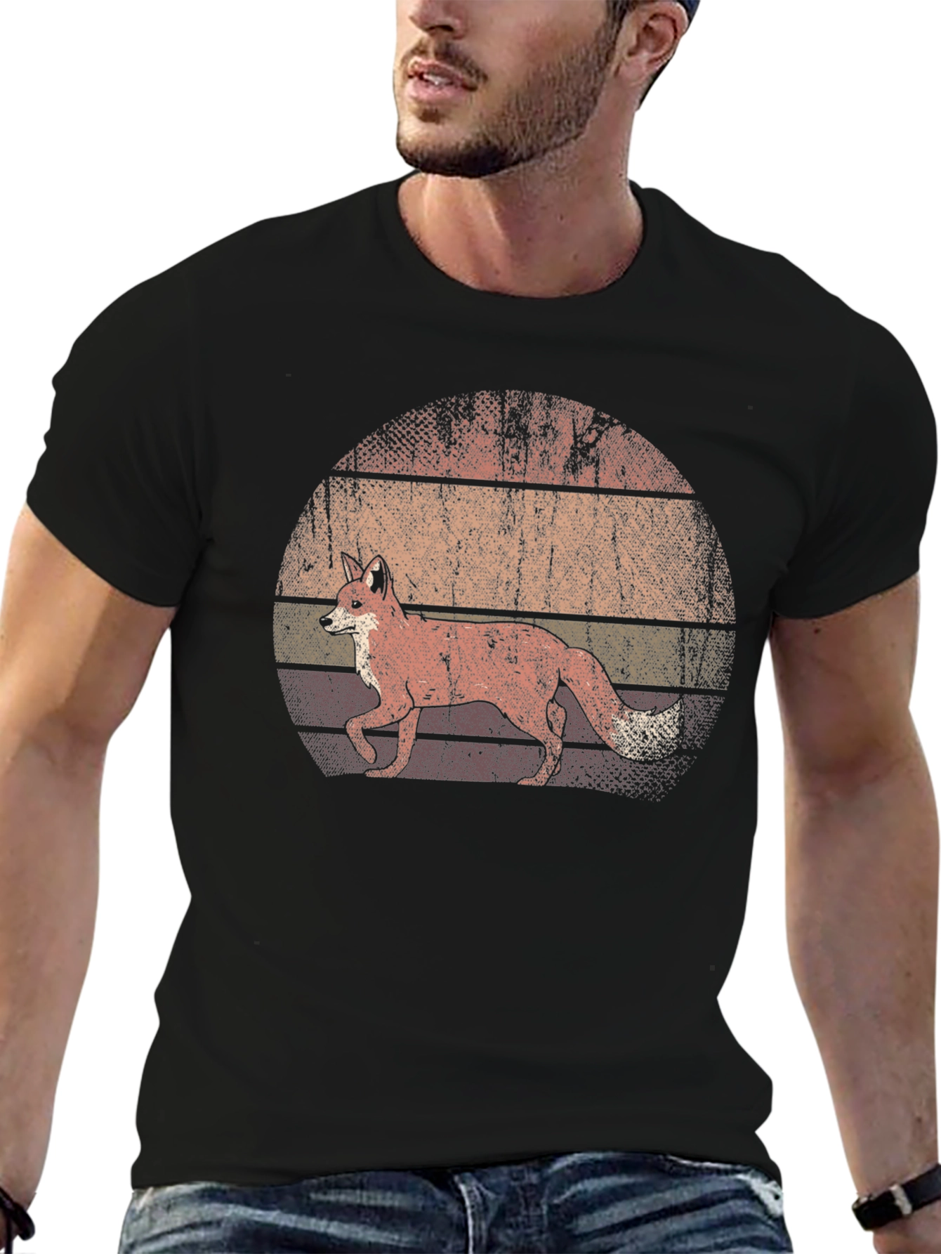 Retro Fox Graphic T-Shirt - Unisex Soft Cotton Tee