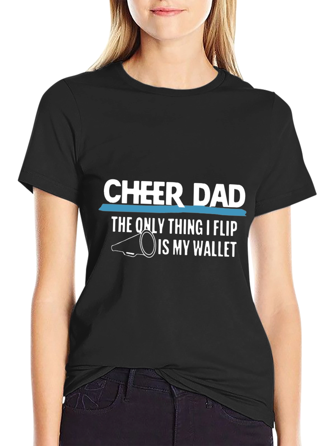 Cheer Dad T-Shirt - Funny Cheerleading Father Tee