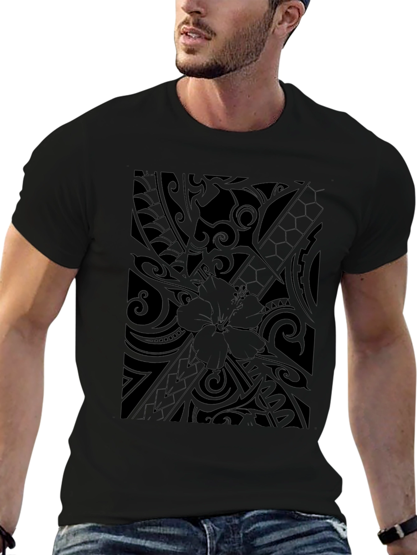Tribal Flower Graphic Tee
