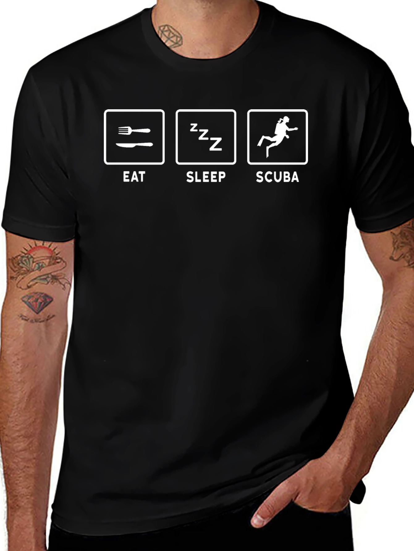 Eat Sleep Scuba T-Shirt - Diver Life