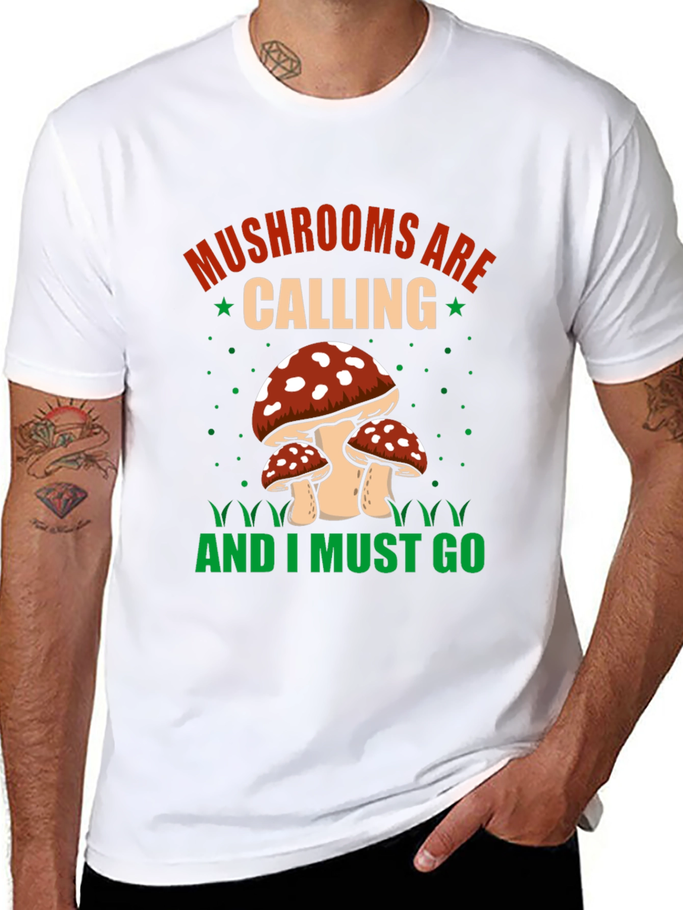 Mushroom Lovers T-Shirt: Mushrooms are Calling
