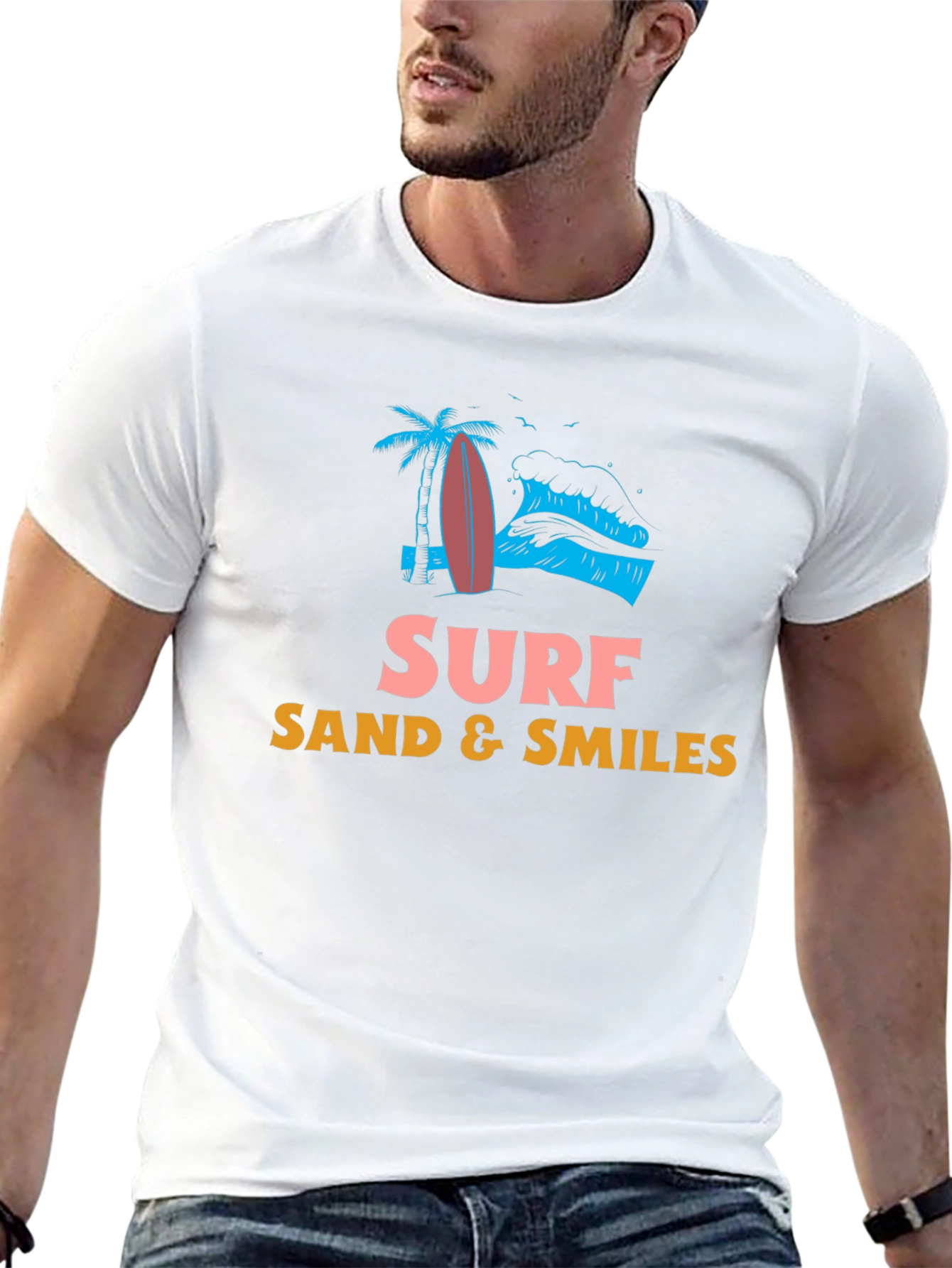 Surf Sand Smiles Graphic Tee