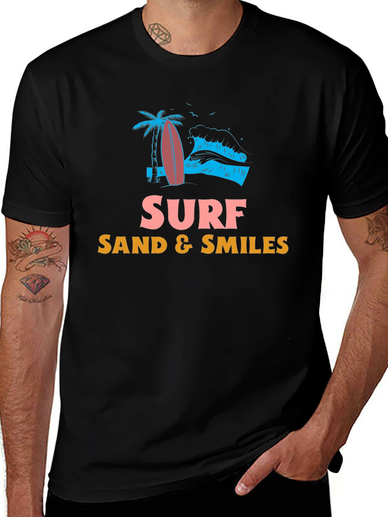 Surf Sand Smiles Graphic Tee