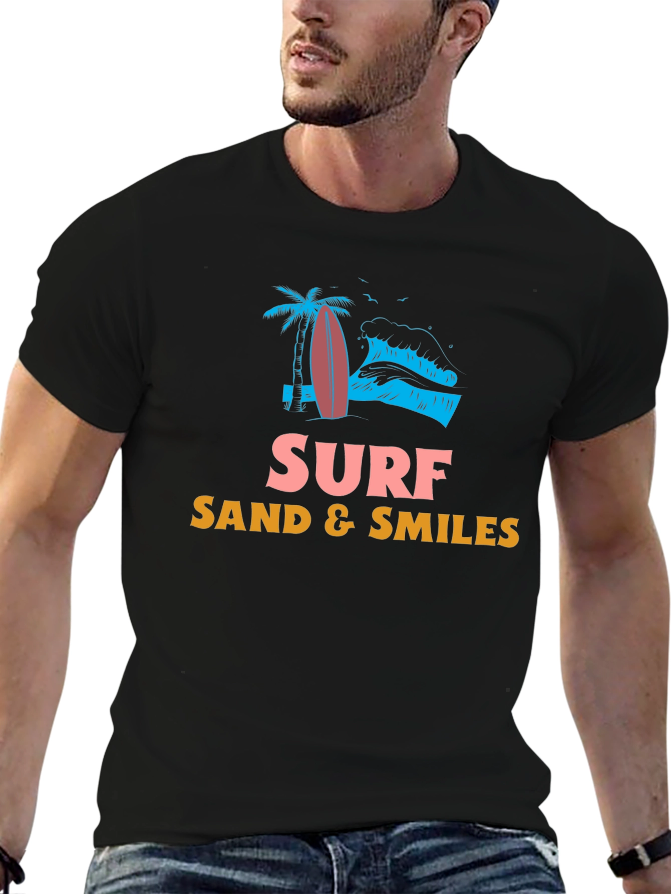 Surf Sand Smiles Graphic Tee