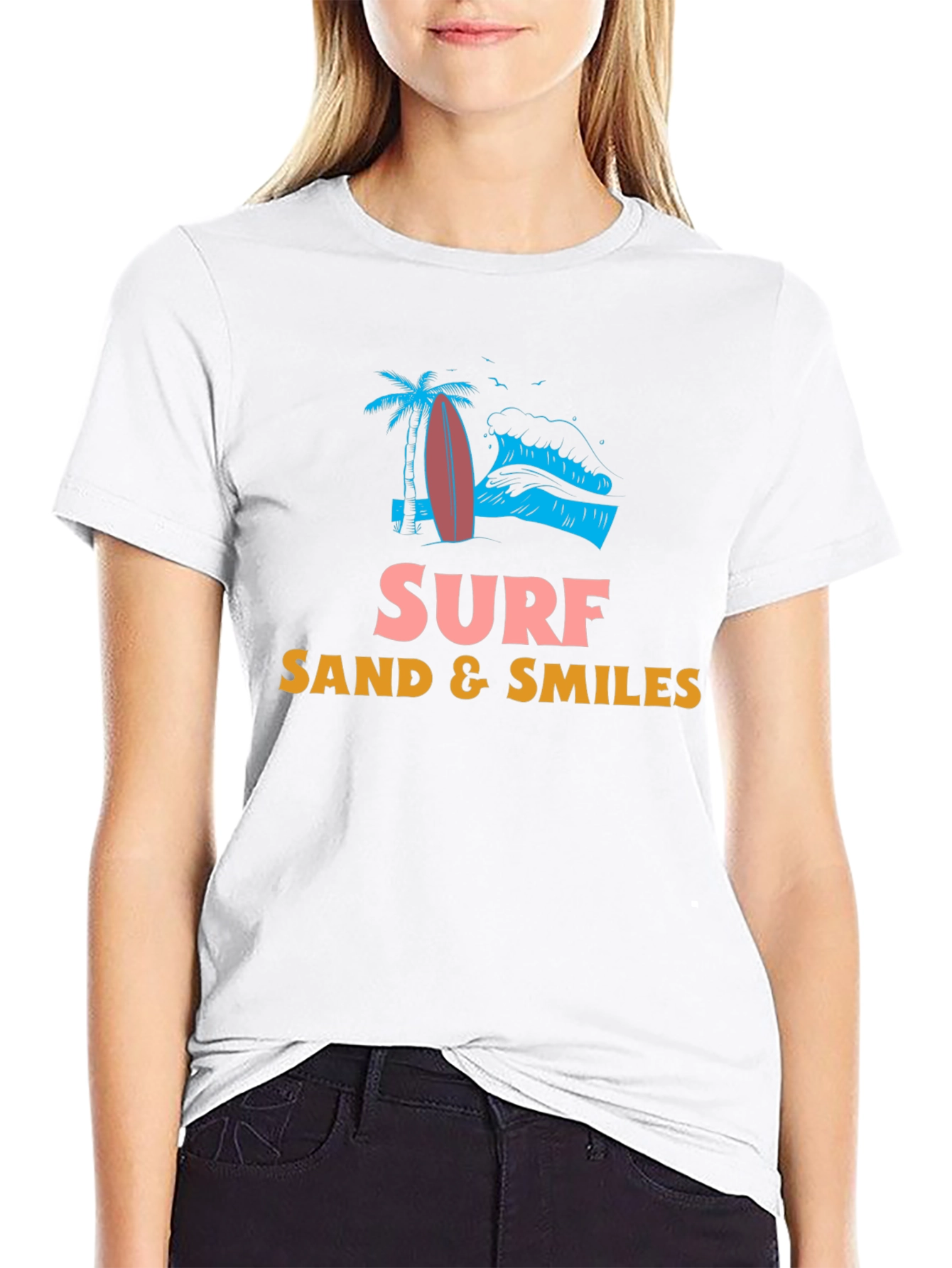Surf Sand Smiles Graphic Tee