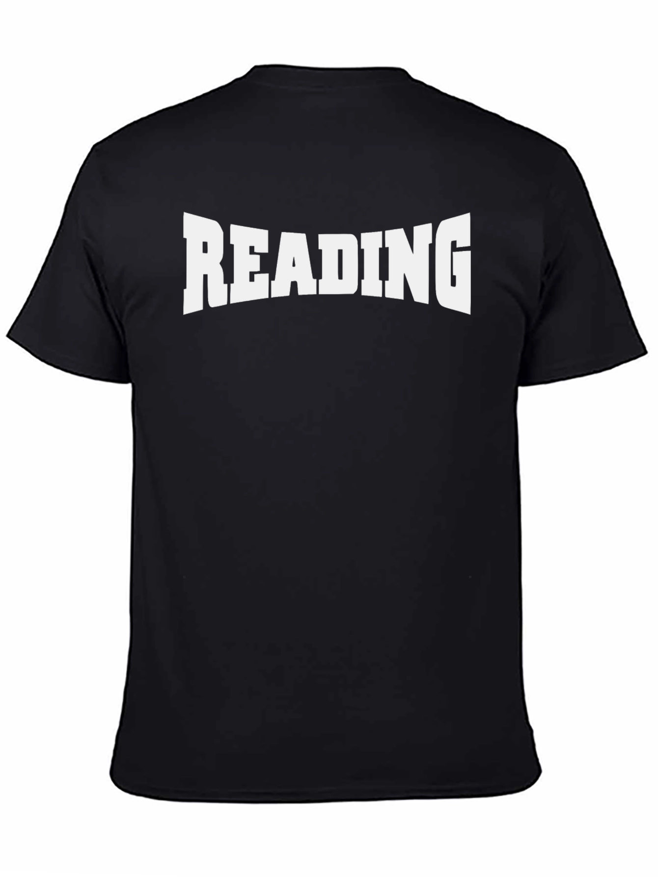 READING Graphic Tee - Black Cotton T-Shirt