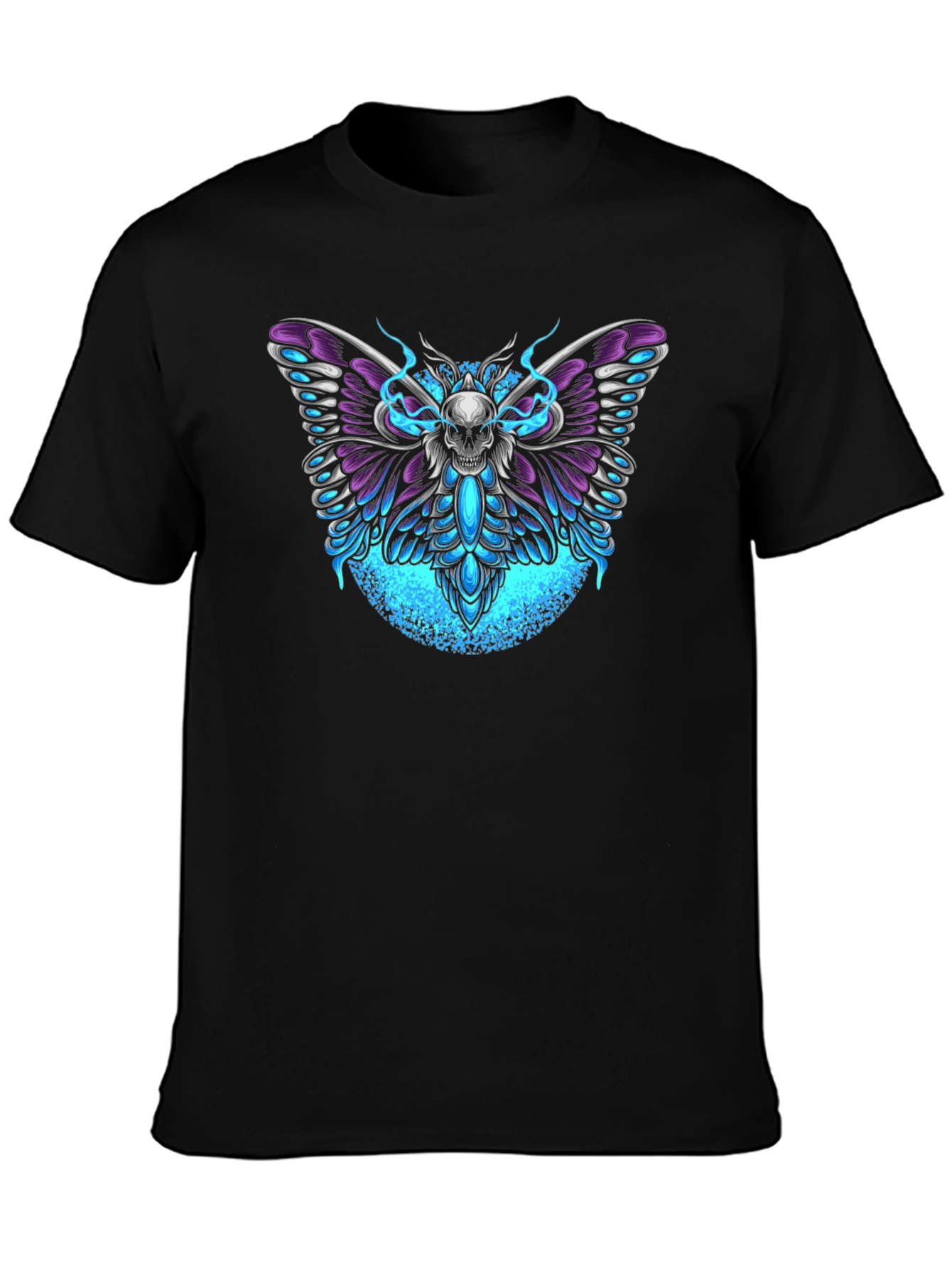 Skull Moth Graphic T-Shirt - Dark Aesthetic Tee