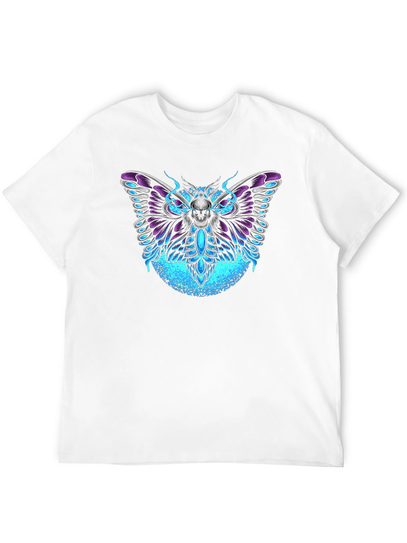 Skull Moth Graphic T-Shirt - Dark Aesthetic Tee
