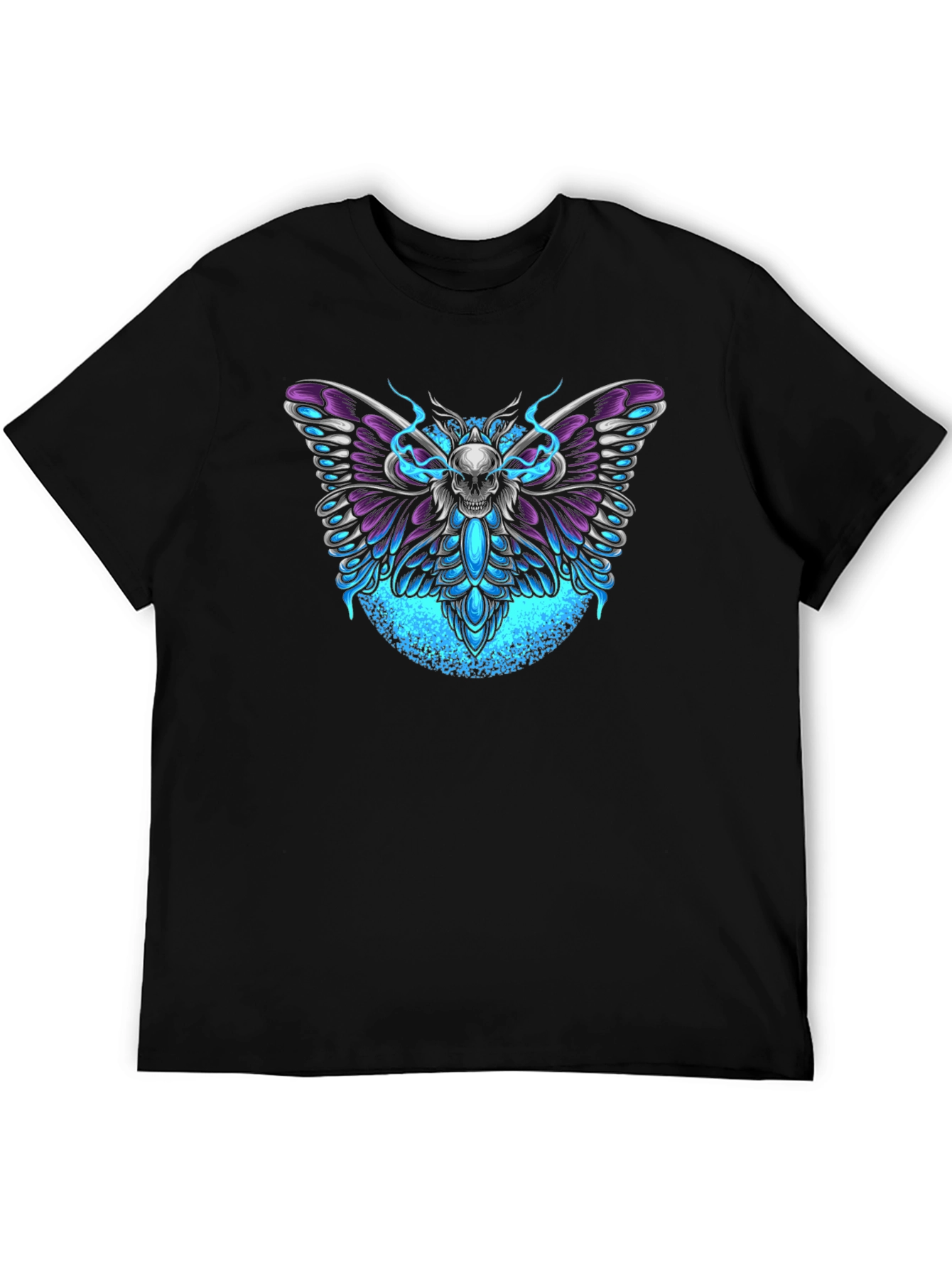 Skull Moth Graphic T-Shirt - Dark Aesthetic Tee