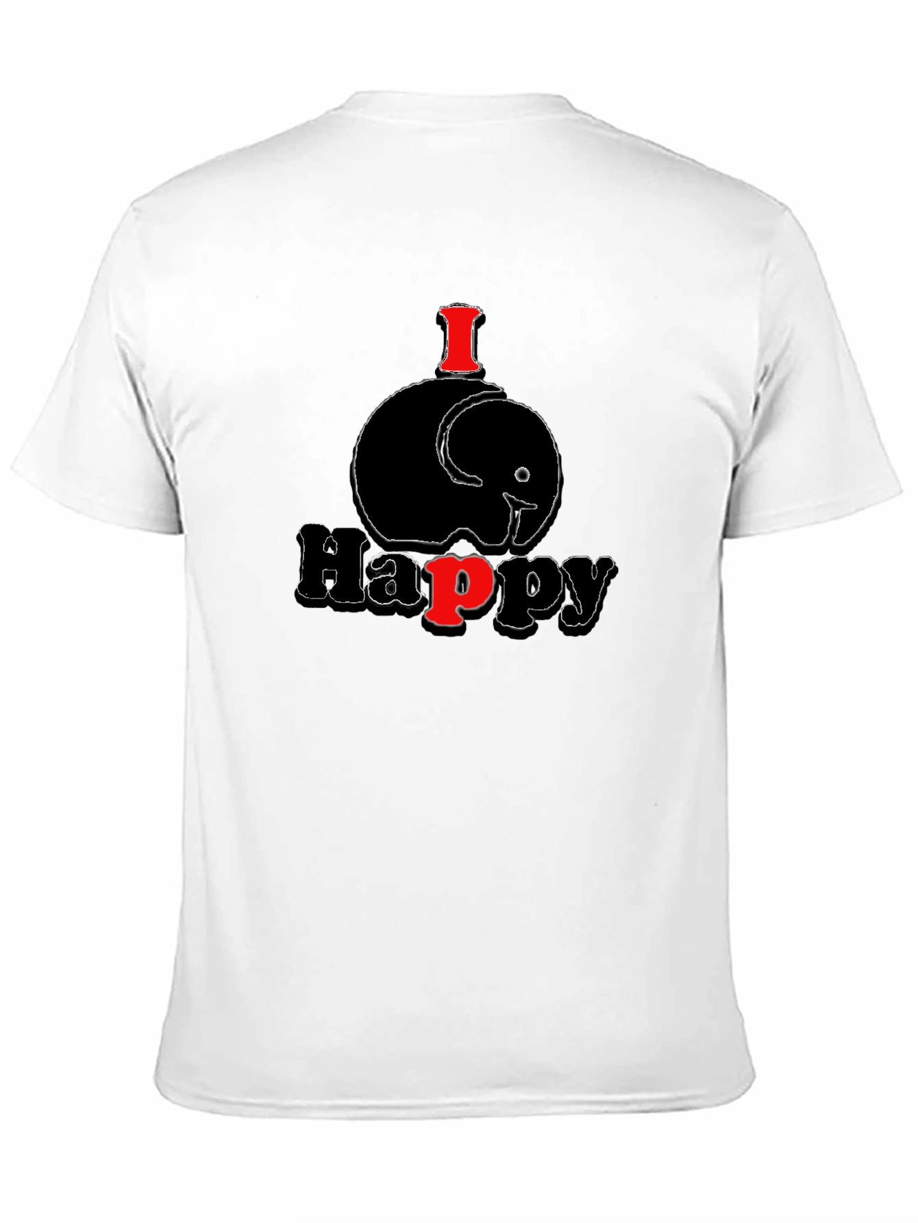 I Elephant Happy Mens T-Shirt