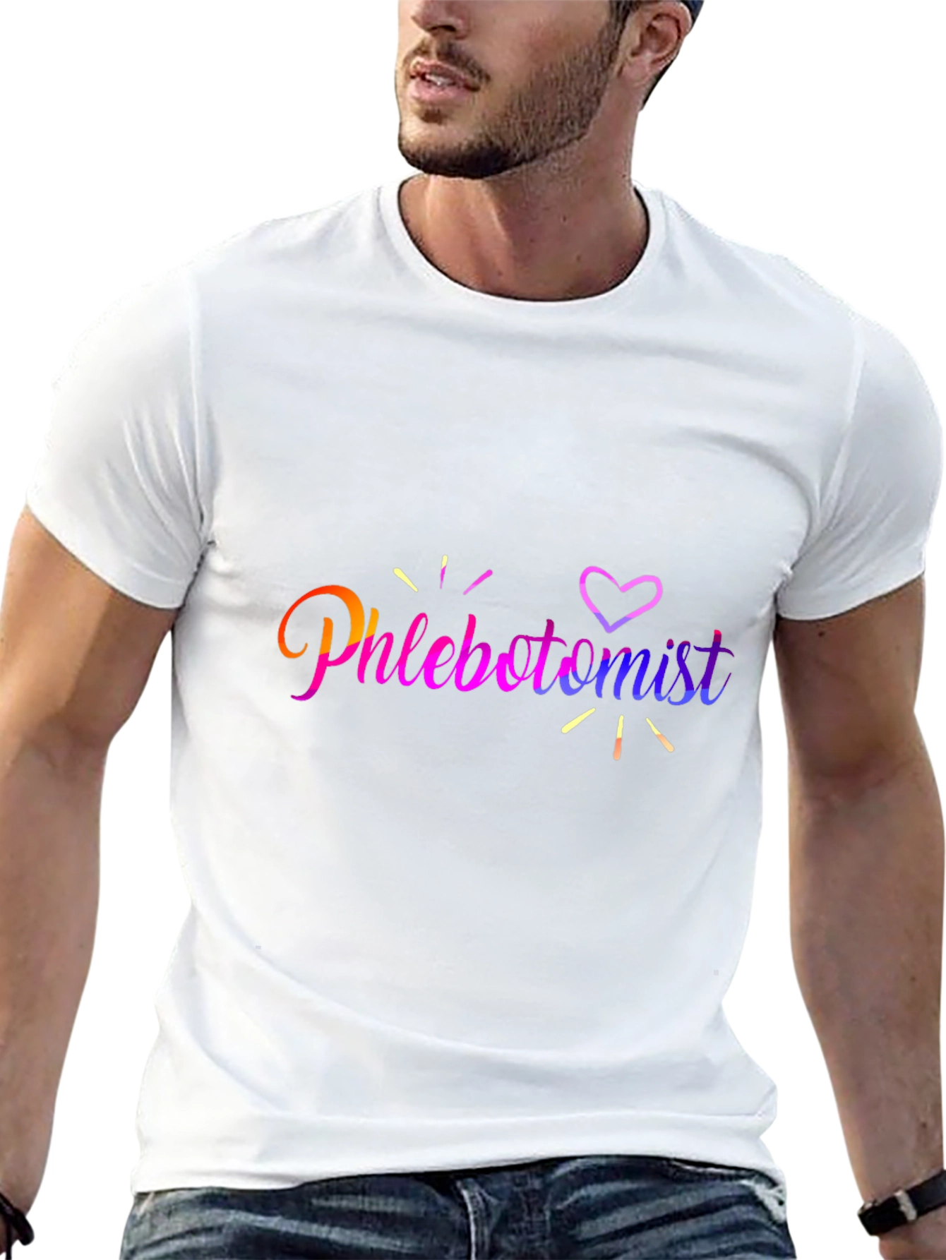Phlebotomist Heart T-Shirt - Black