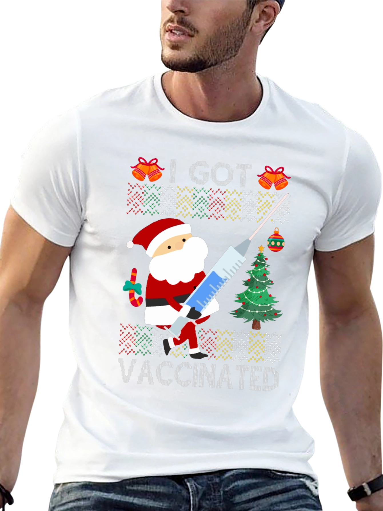I Got Vaccinated Santa T-Shirt