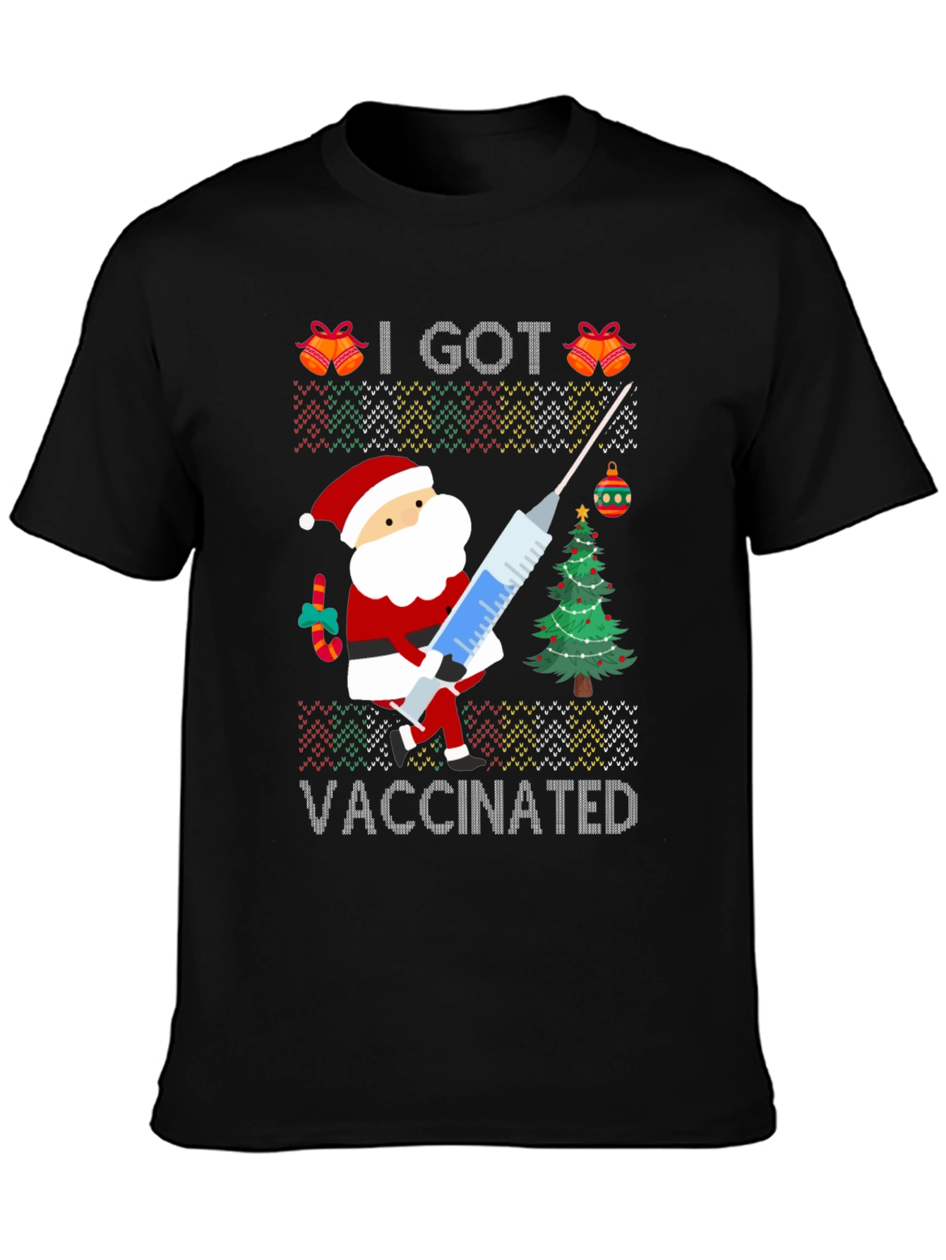 I Got Vaccinated Santa T-Shirt