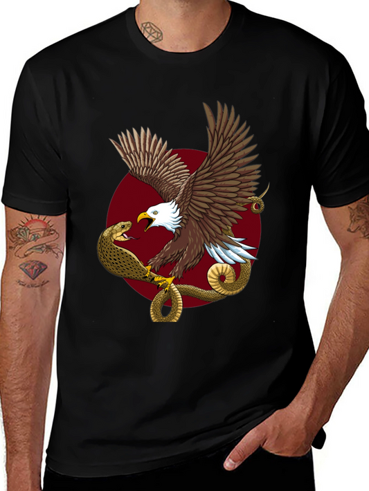 Eagle vs Snake Graphic T-Shirt