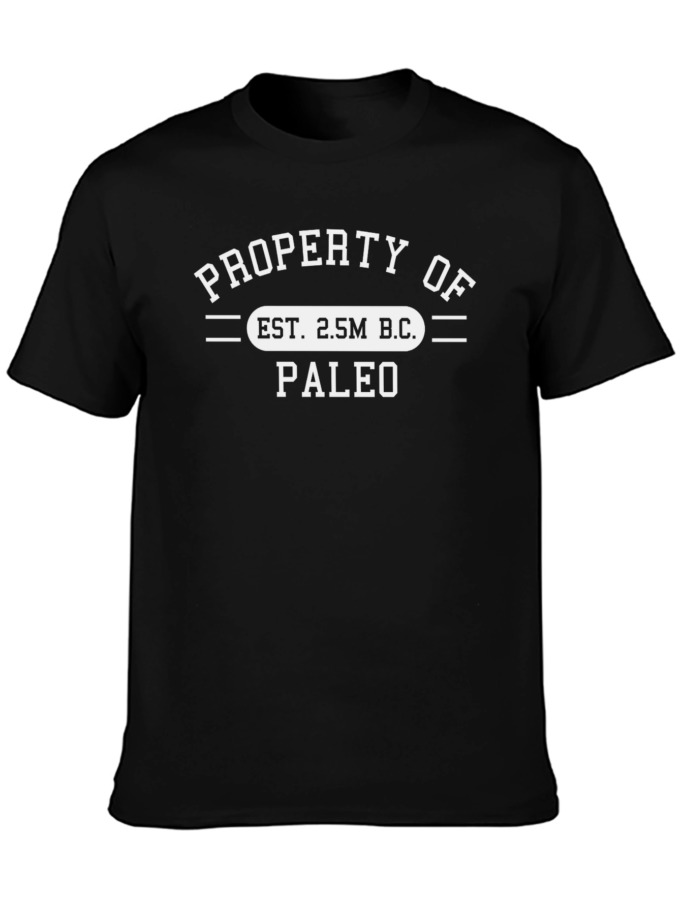 Paleo 2.5M B.C. Black T-Shirt