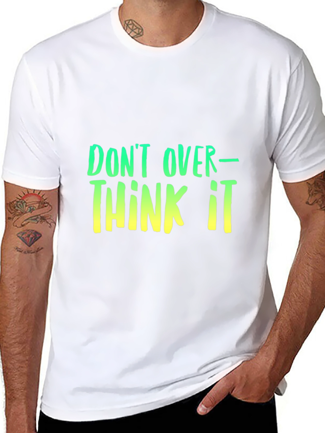 Dont Overthink It T-Shirt - Trendy Graphic Tee