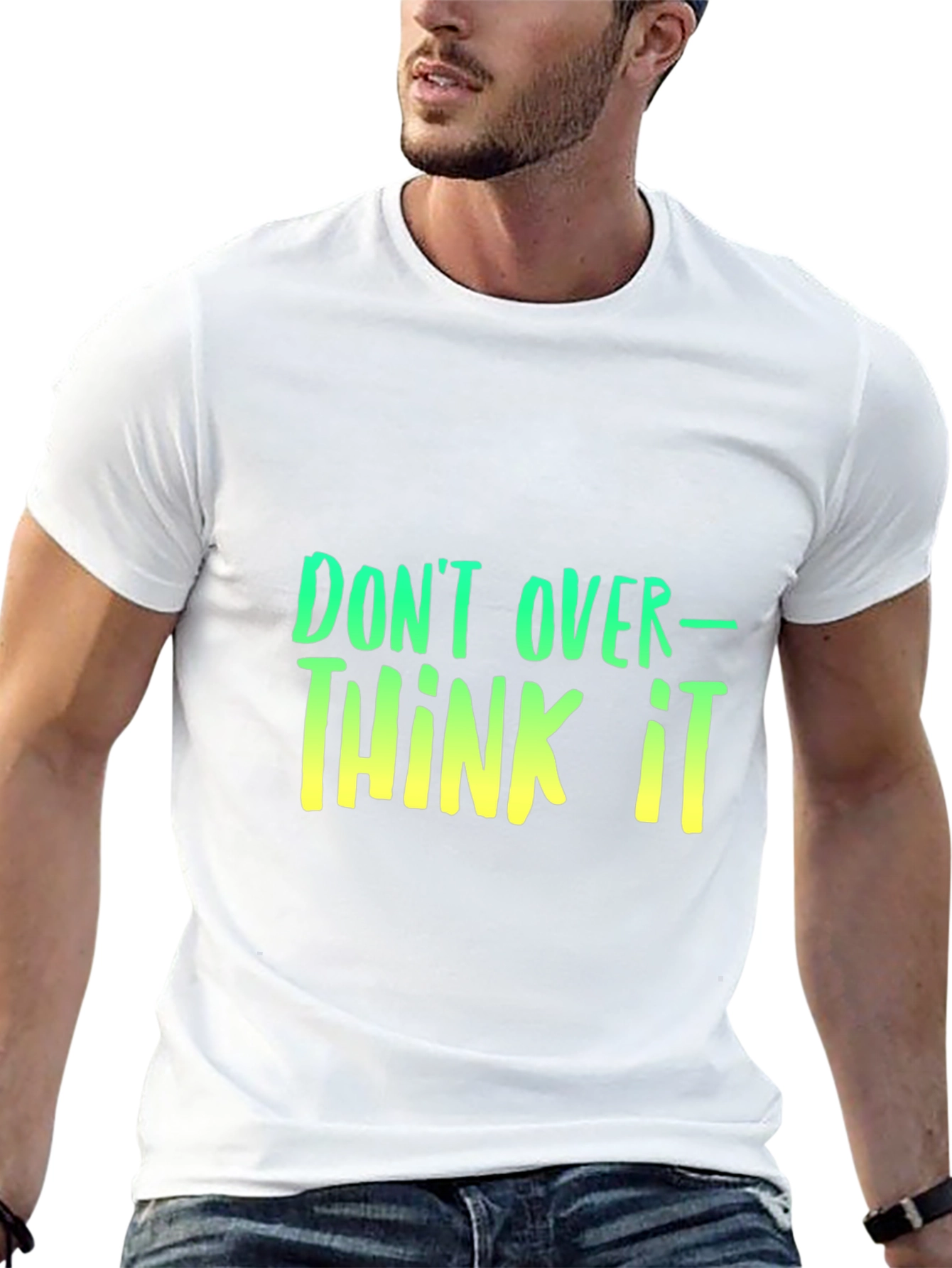 Dont Overthink It T-Shirt - Trendy Graphic Tee
