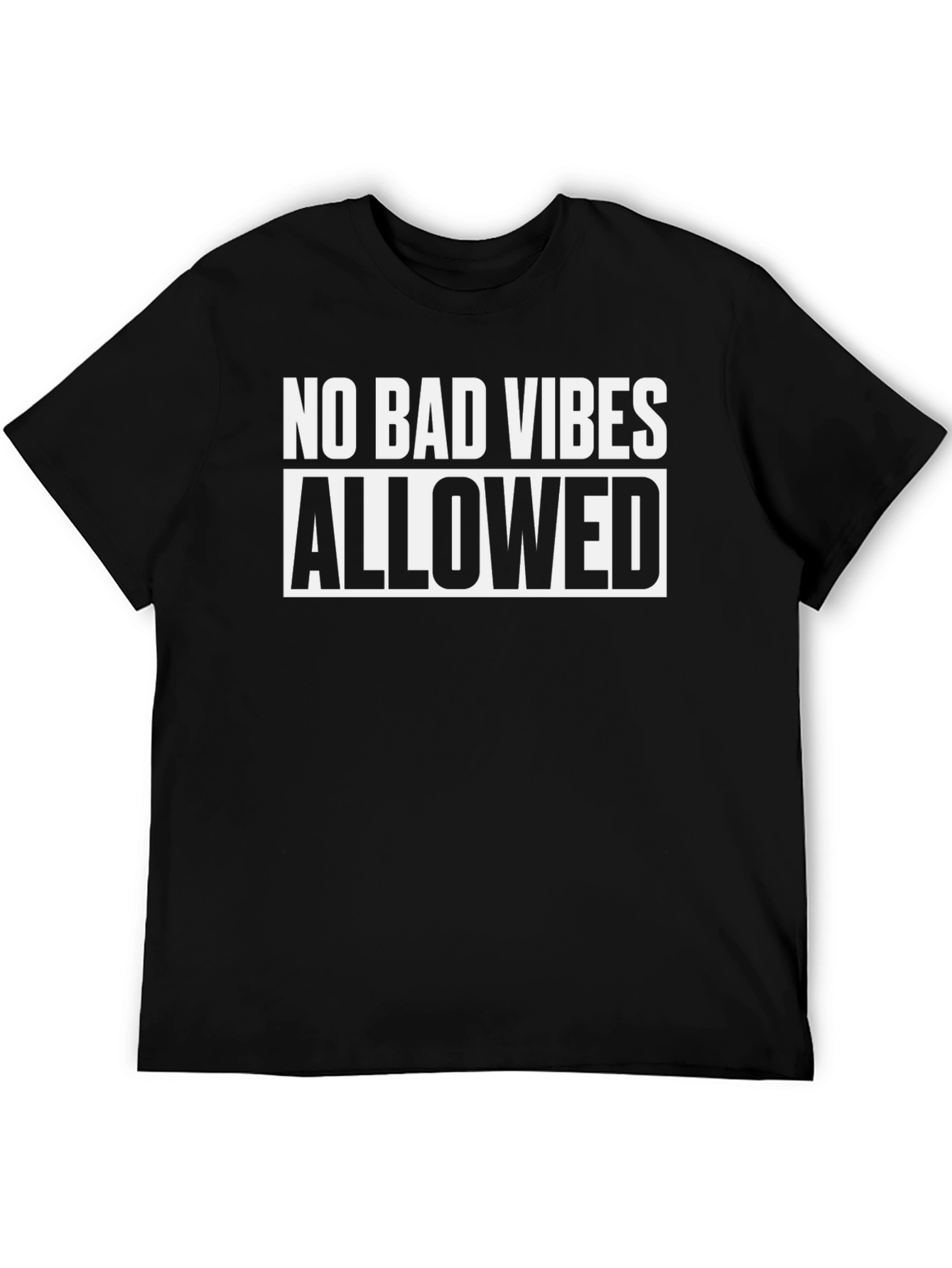 No Bad Vibes Allowed Graphic Tee - Black