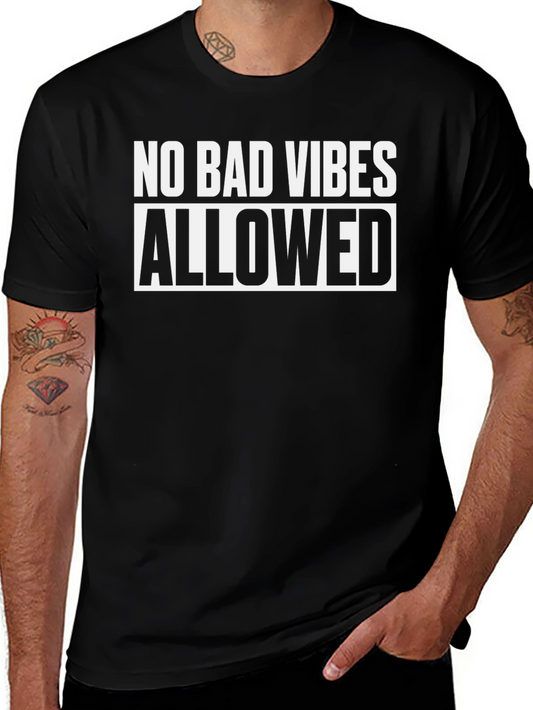 No Bad Vibes Allowed Graphic Tee - Black