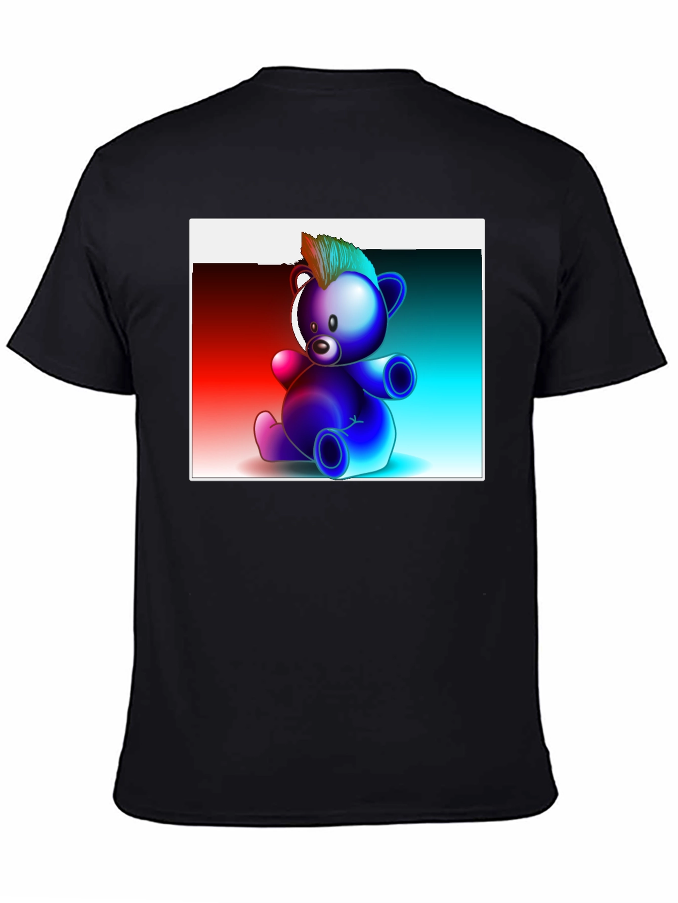 Cool Graphic Bear T-Shirt - Black