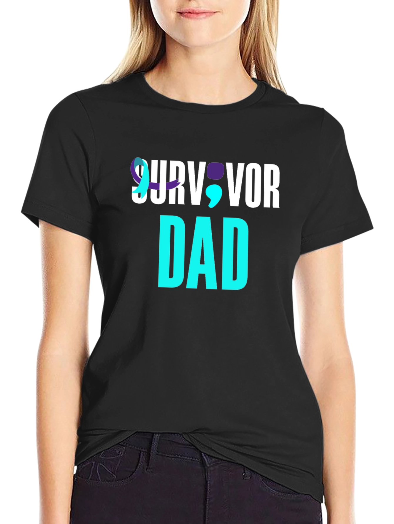 Survivor Dad T-Shirt Mental Health Awareness Tee