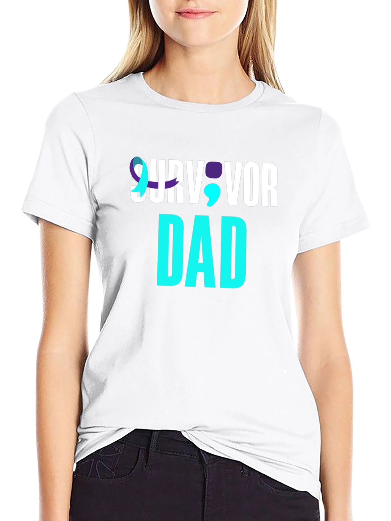 Survivor Dad T-Shirt Mental Health Awareness Tee