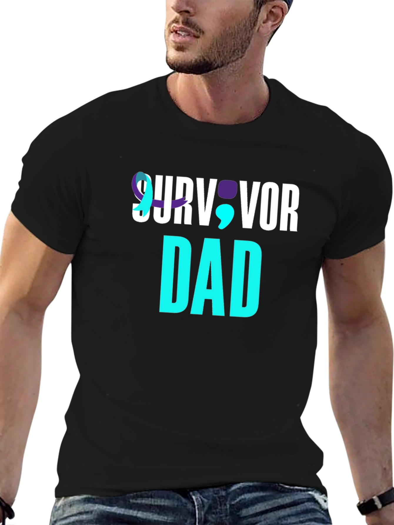 Survivor Dad T-Shirt Mental Health Awareness Tee