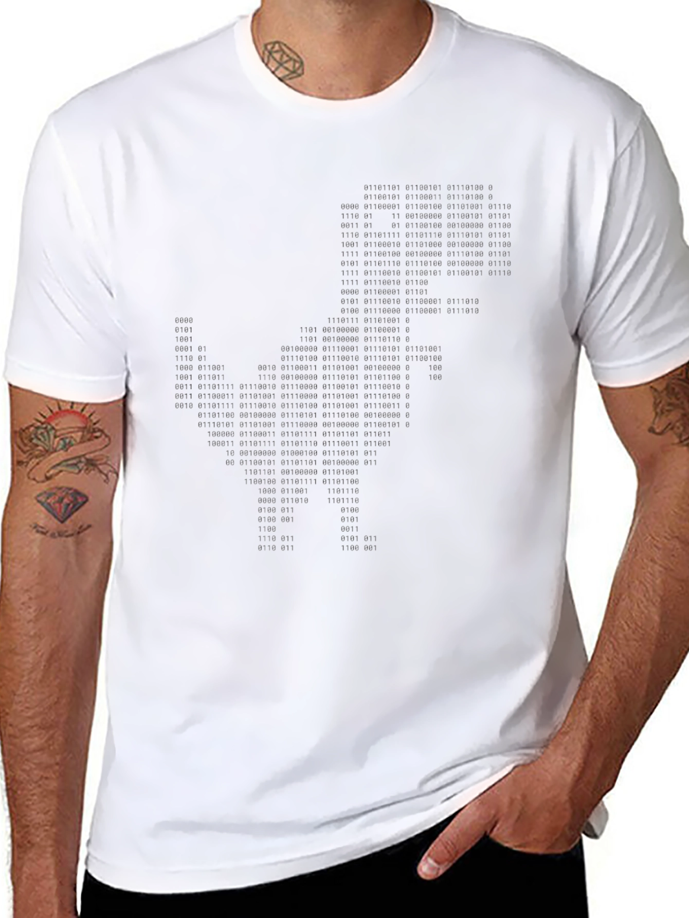 Mens Classic Black Crew Neck T-Shirt