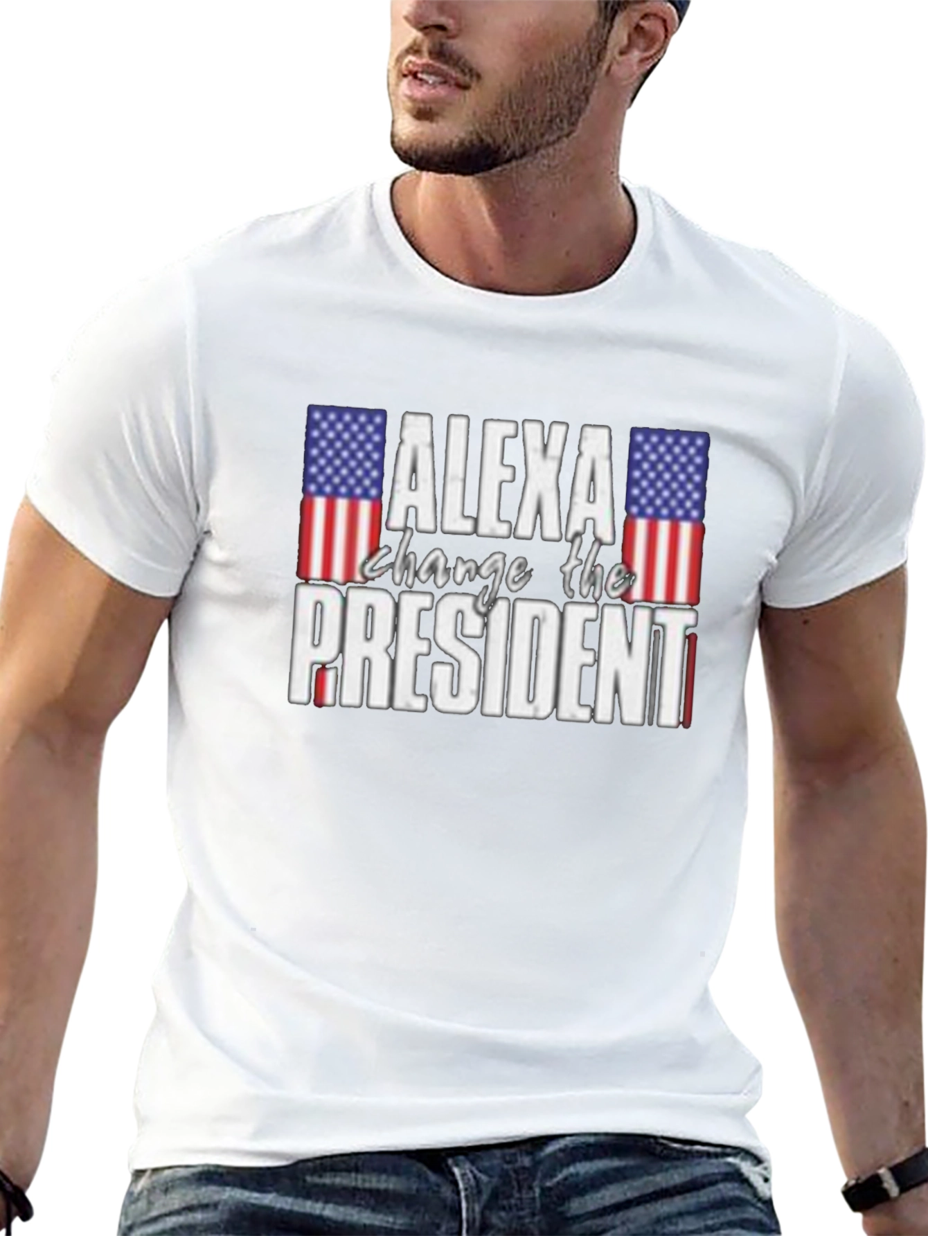 Alexa Change The President T-Shirt - Patriotic Humor
