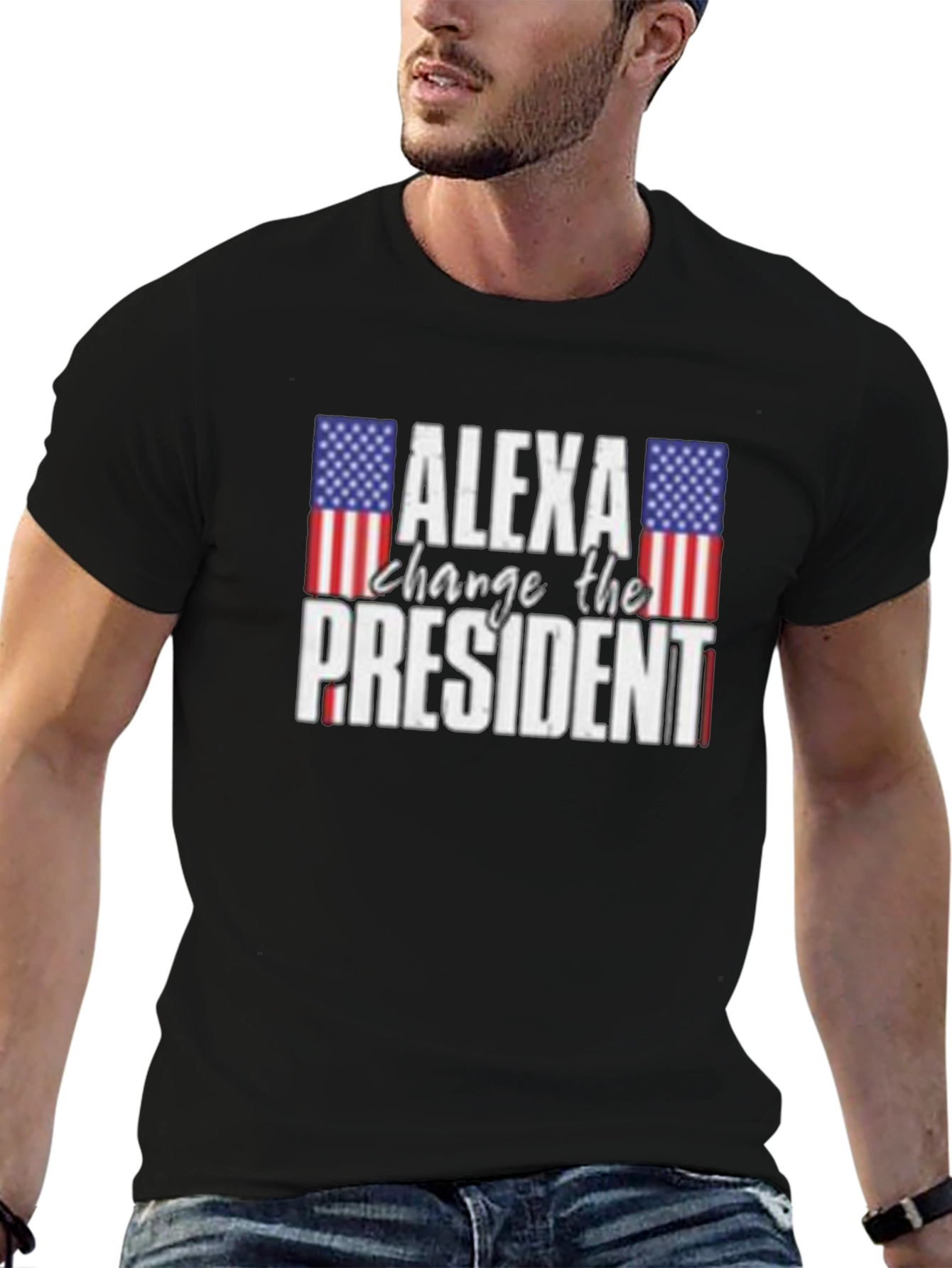 Alexa Change The President T-Shirt - Patriotic Humor