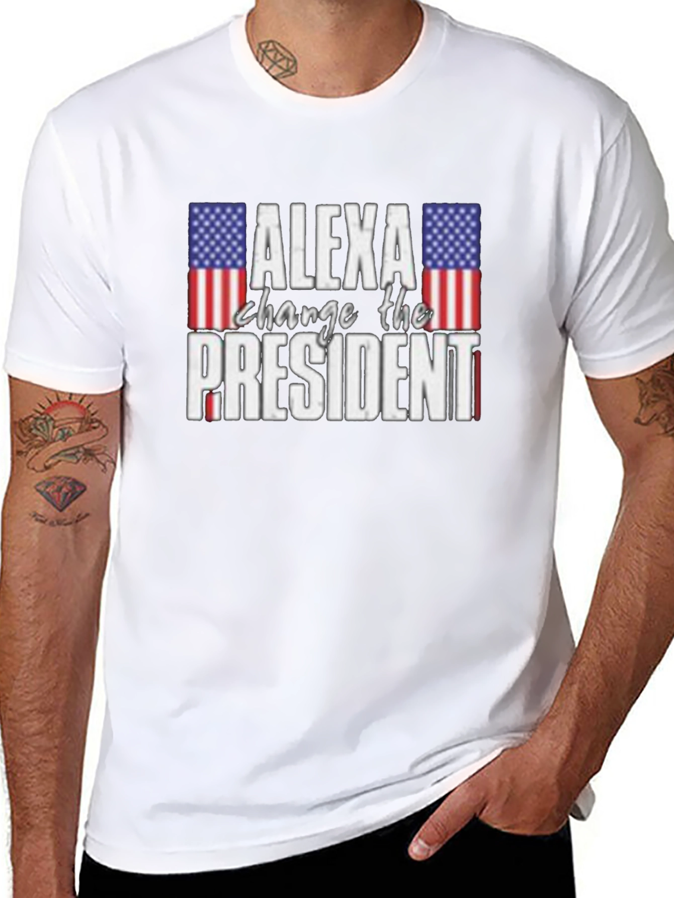 Alexa Change The President T-Shirt - Patriotic Humor