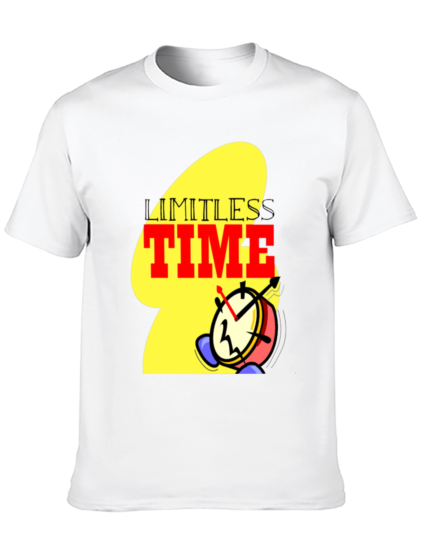 Limitless Time Graphic Tee - Black Cotton Blend