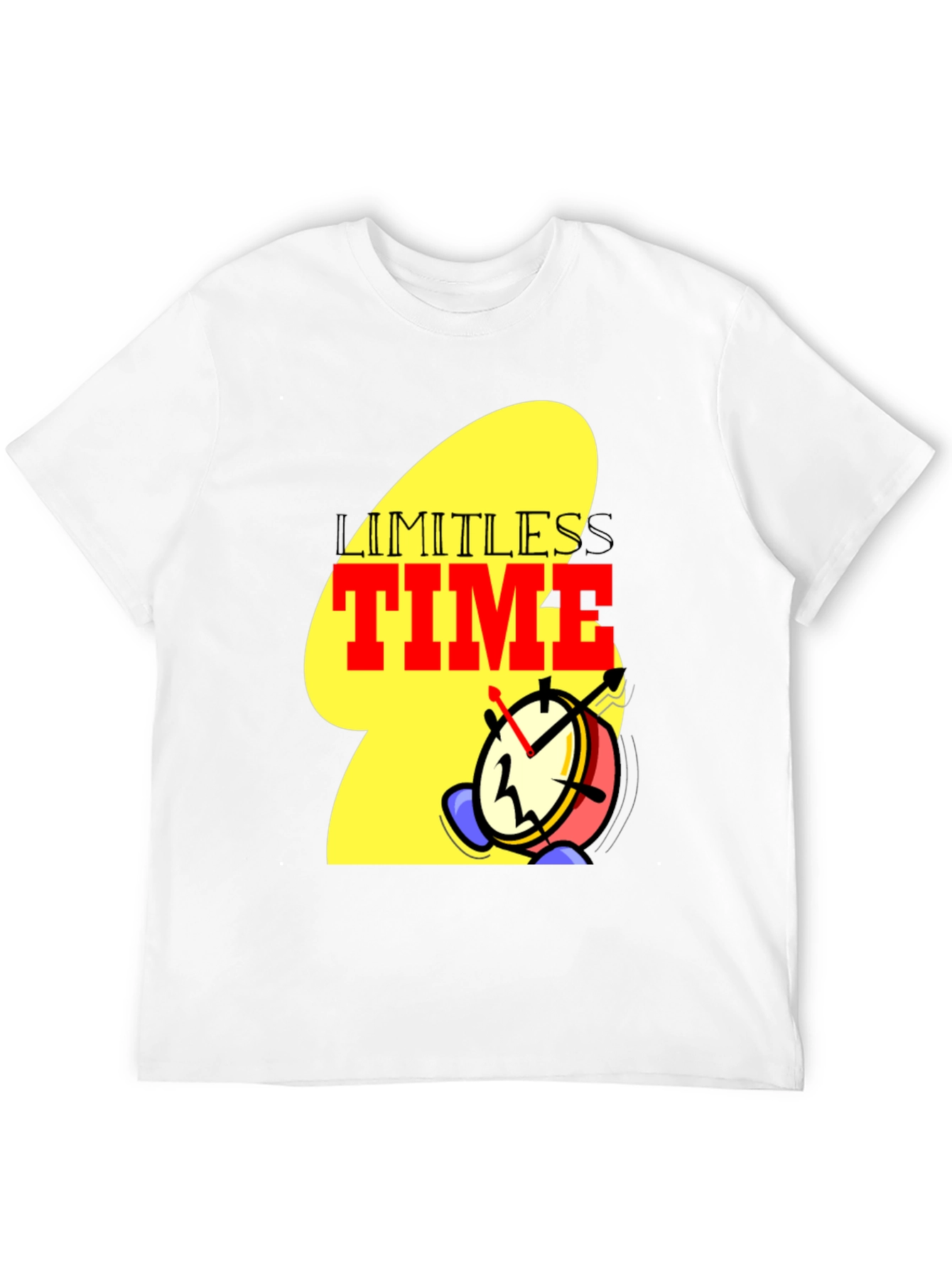 Limitless Time Graphic Tee - Black Cotton Blend