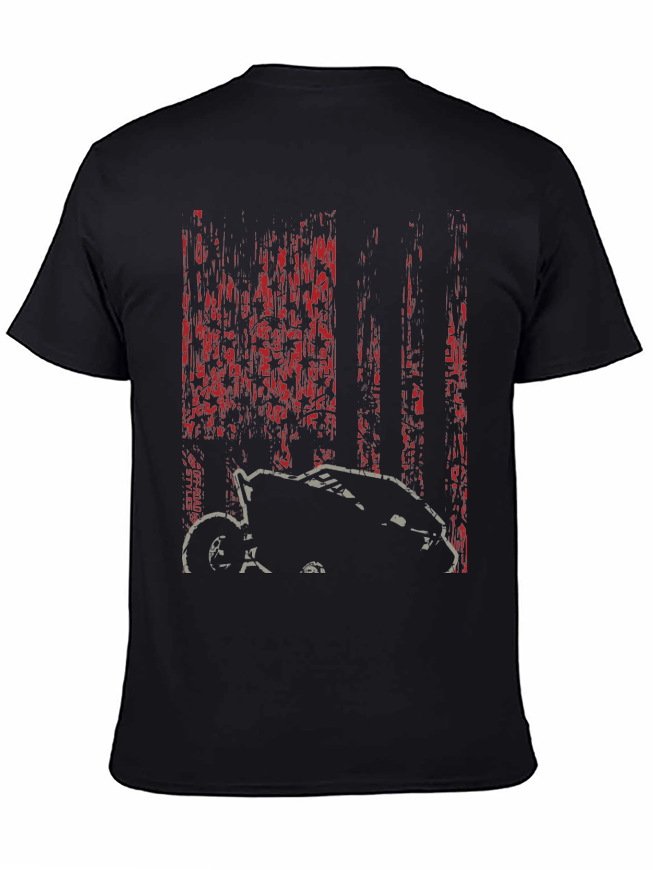 Off-Road Styles Black Graphic T-Shirt