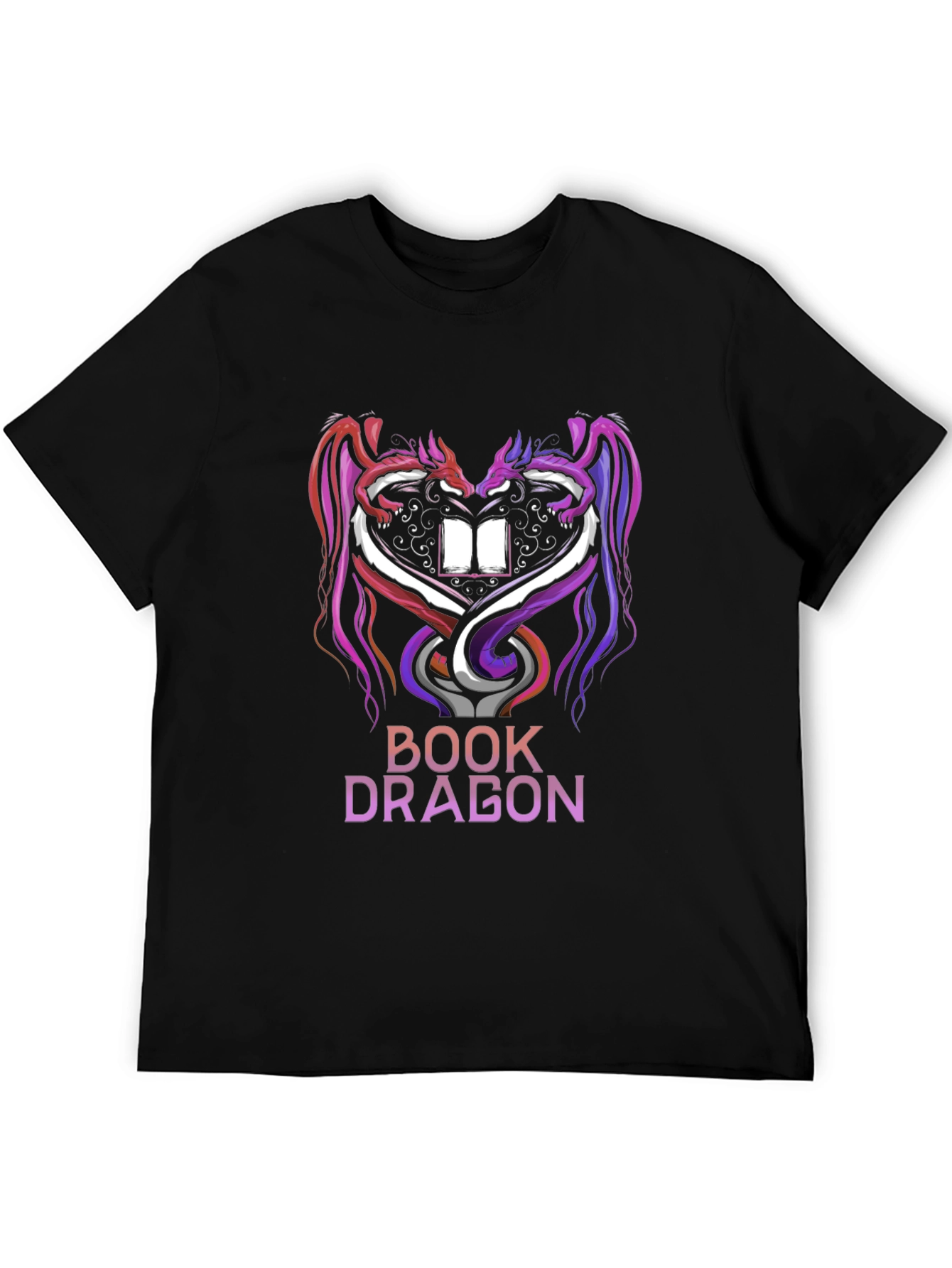 Book Dragon Graphic Tee - Fantasy Lover T-Shirt
