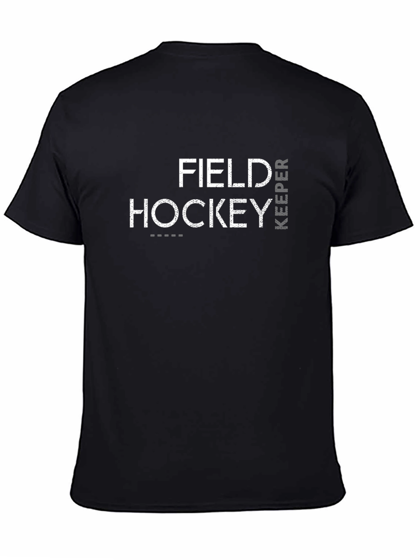Field Hockey Keeper Graphic Tee - Black