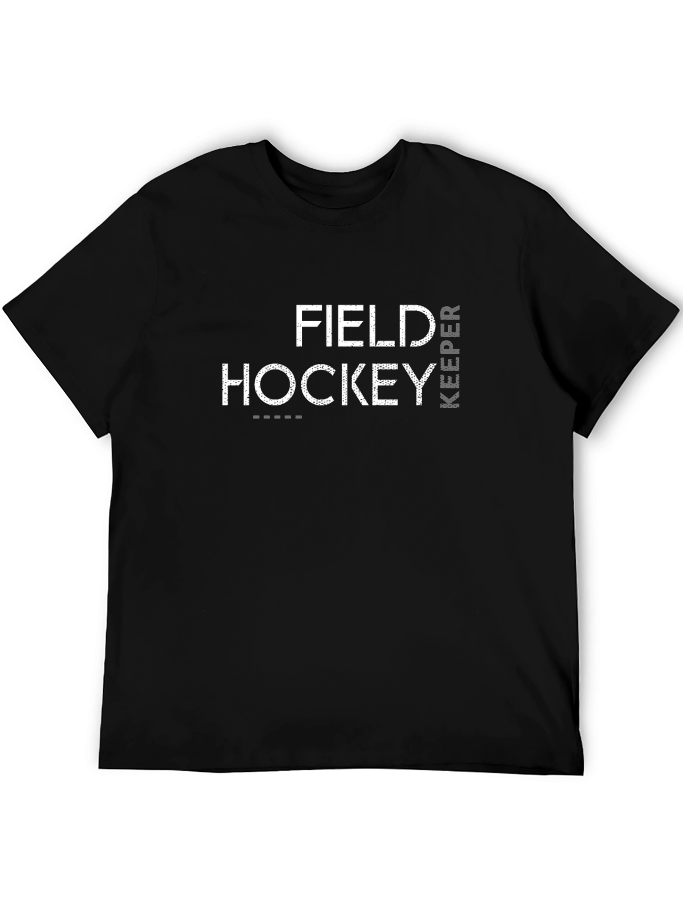 Field Hockey Keeper Graphic Tee - Black