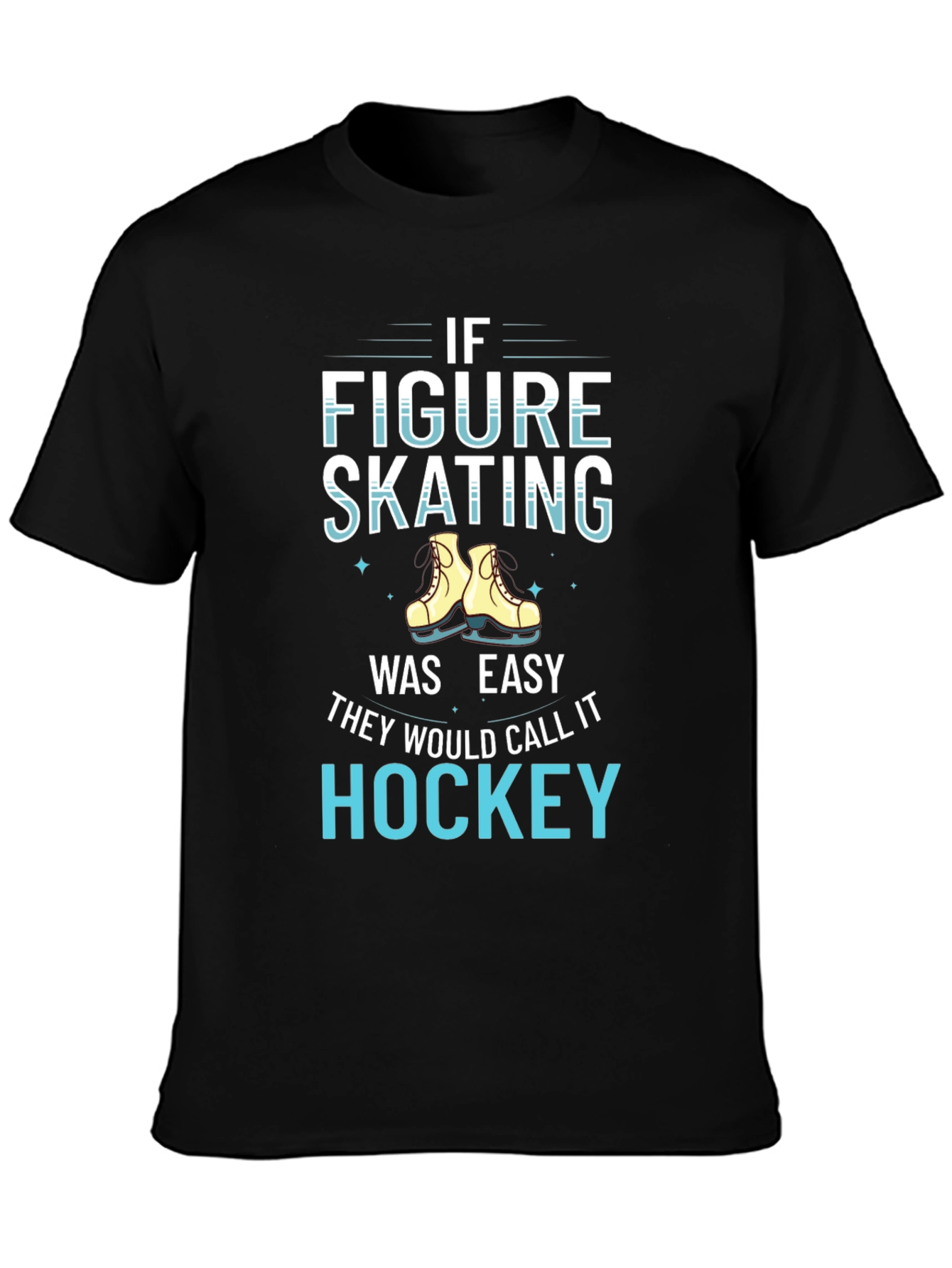 Figure Skating vs Hockey Graphic Tee