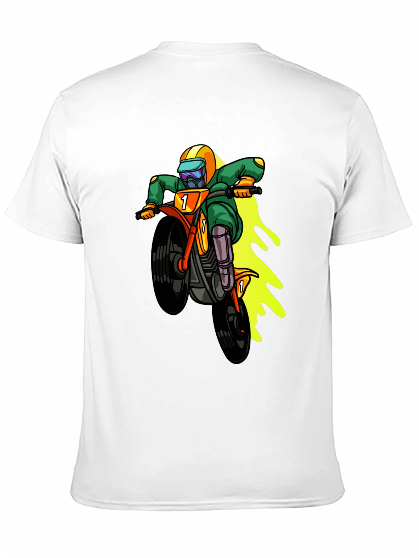 Motorcross Cartoon Graphic T-Shirt