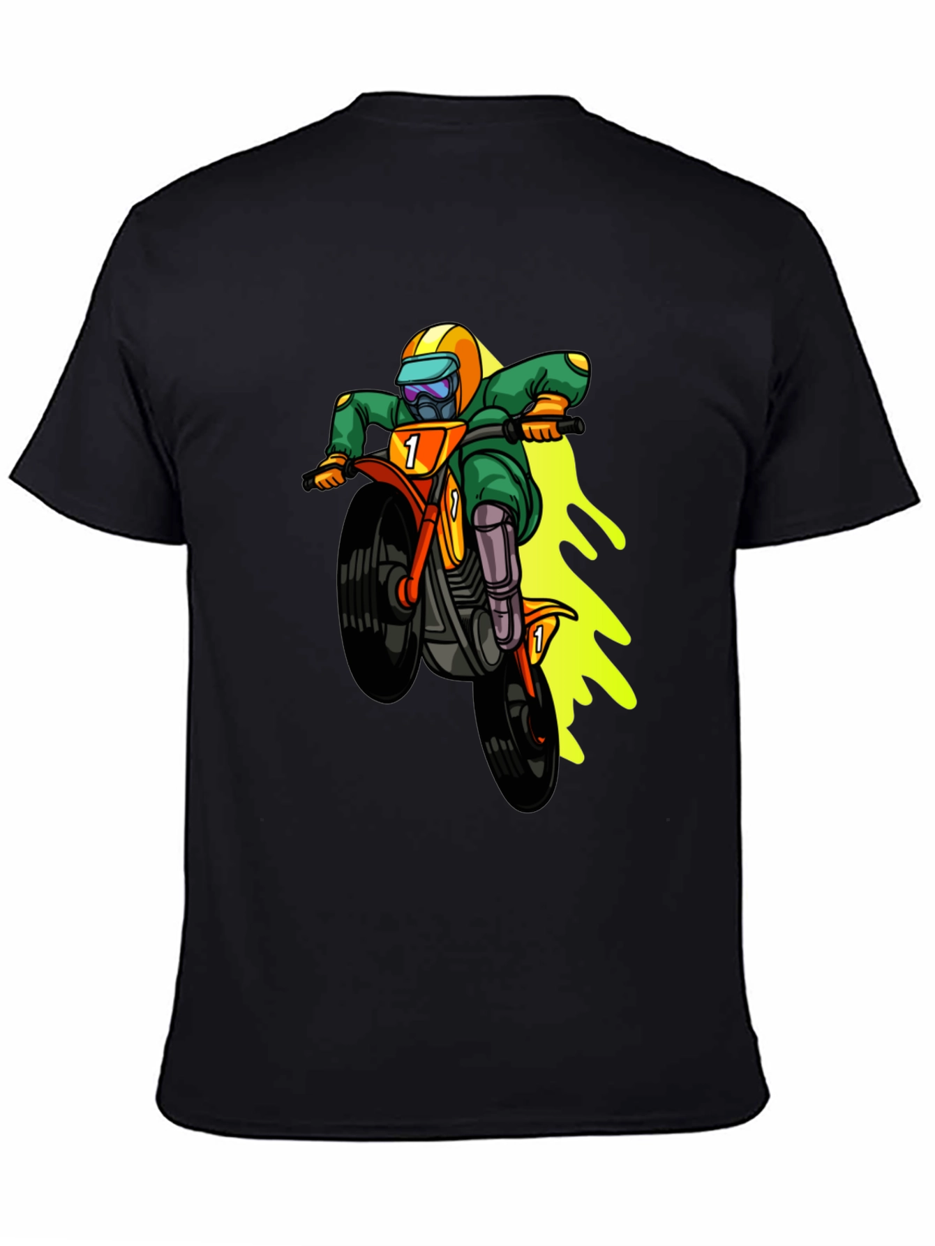 Motorcross Cartoon Graphic T-Shirt