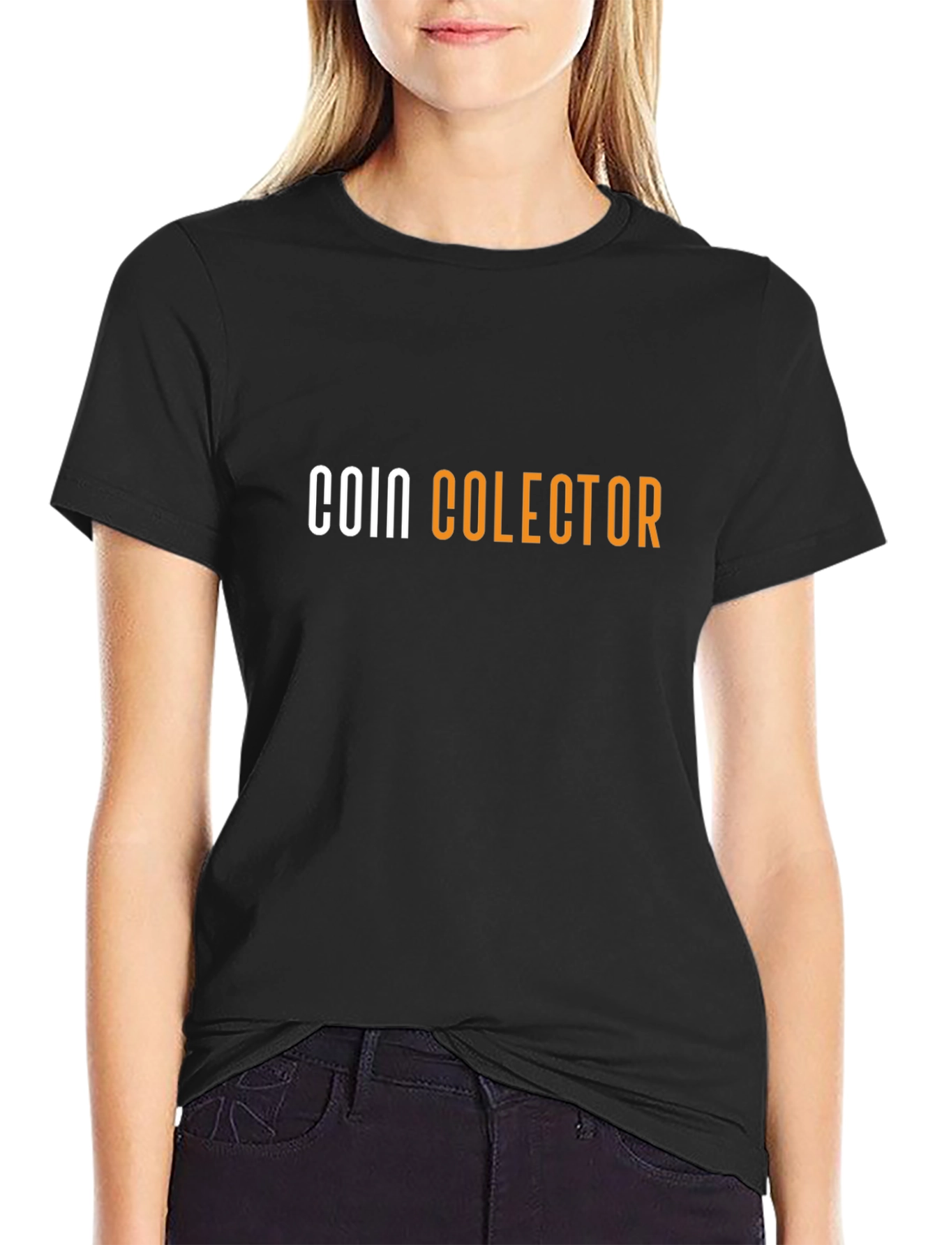 Coin Collector Graphic Tee - Black Cotton T-Shirt