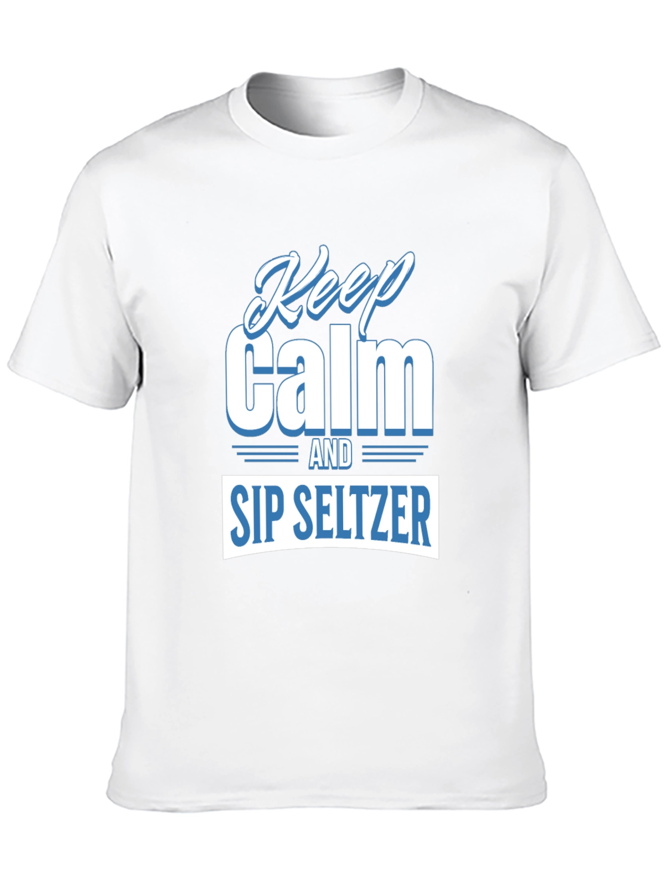Keep Calm and Sip Seltzer Black T-Shirt