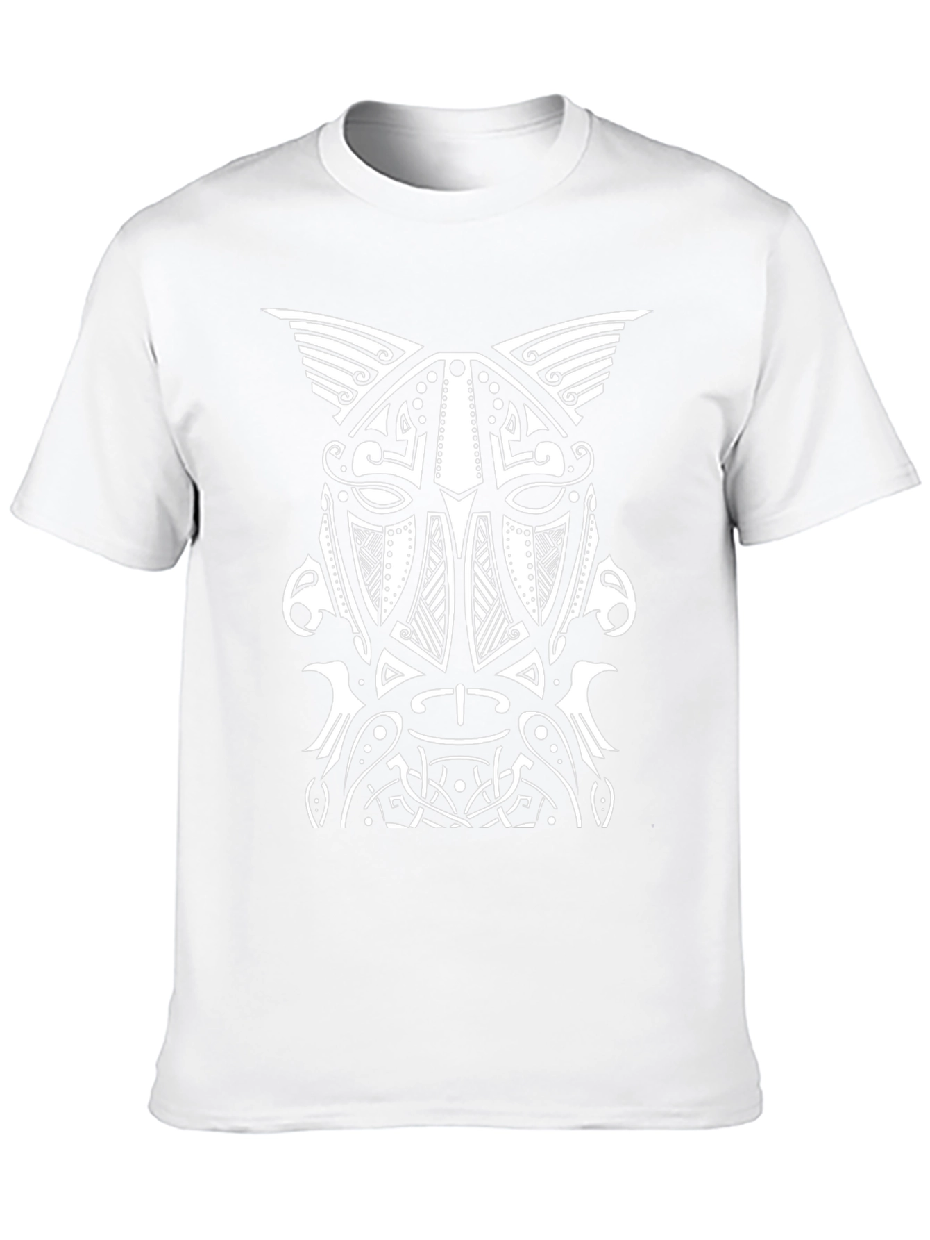 Viking Helmet Graphic Tee - Norse Mythology T-Shirt