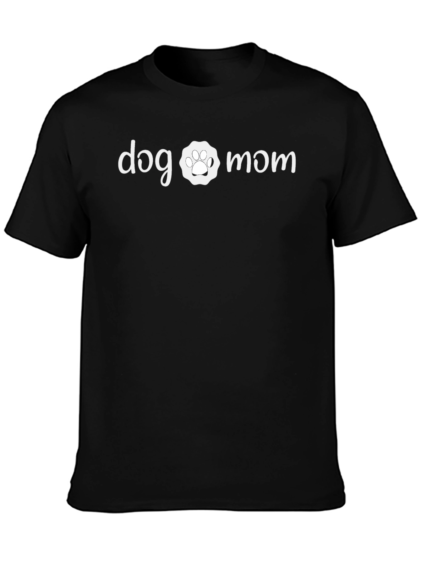 Dog Mom T-Shirt - Cute Paw Print Design