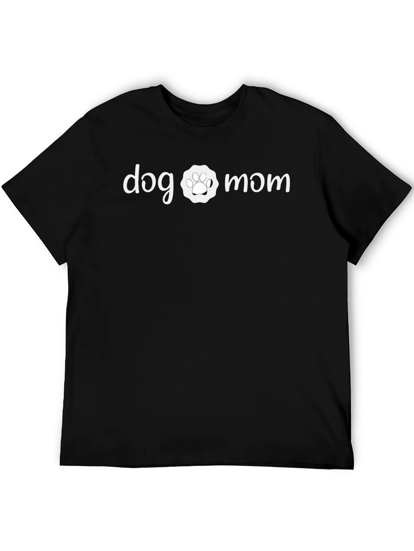 Dog Mom T-Shirt - Cute Paw Print Design